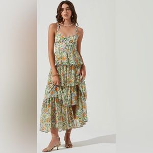 ASTR The Label Midsummer Floral Tiered Maxi Dress